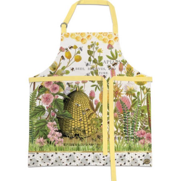 Michel Design Works Cotton Apron Honey & Clover - Picture 1 of 2
